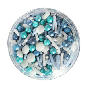 Sprinks Blue Ocean Sprinkles 75g (Blue, White)