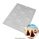 bwb 6 sided pyramid plastic chocolate mould which makes 7 pyramids