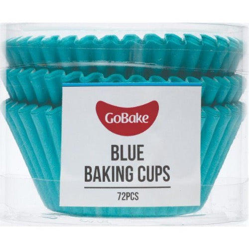 GoBake Blue Muffin Baking Cups 50x35mm Size 72/Pack