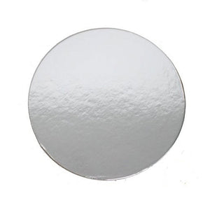 Cake Disc Round Silver 4 Inch (102mm) 2mm (Each)