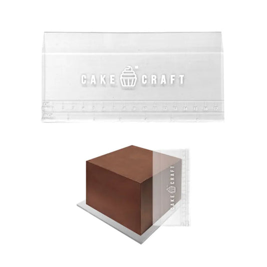 Cake Craft Acrylic Scraper with Height Guide 7 Inch