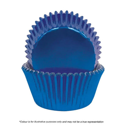 cake craft 408 blue foil baking cups 72/pack 