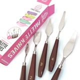 cake craft buttercream palette knives beside box