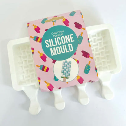 Cake Craft Criss Cross Silicone Popsicle Mould laid out to show