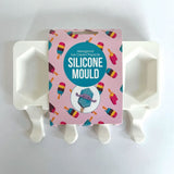 Cake Craft Hexagonal Ice Cream Silicone Popsicle Mould laid out to show