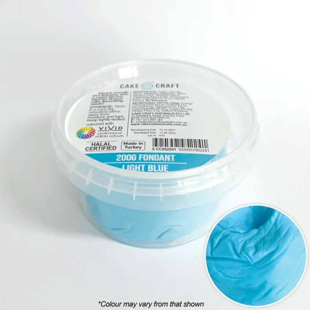 Cake Craft Fondant Light Blue 200g | BB 06/27
