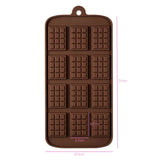 mini chocolate block silicone mould measurements