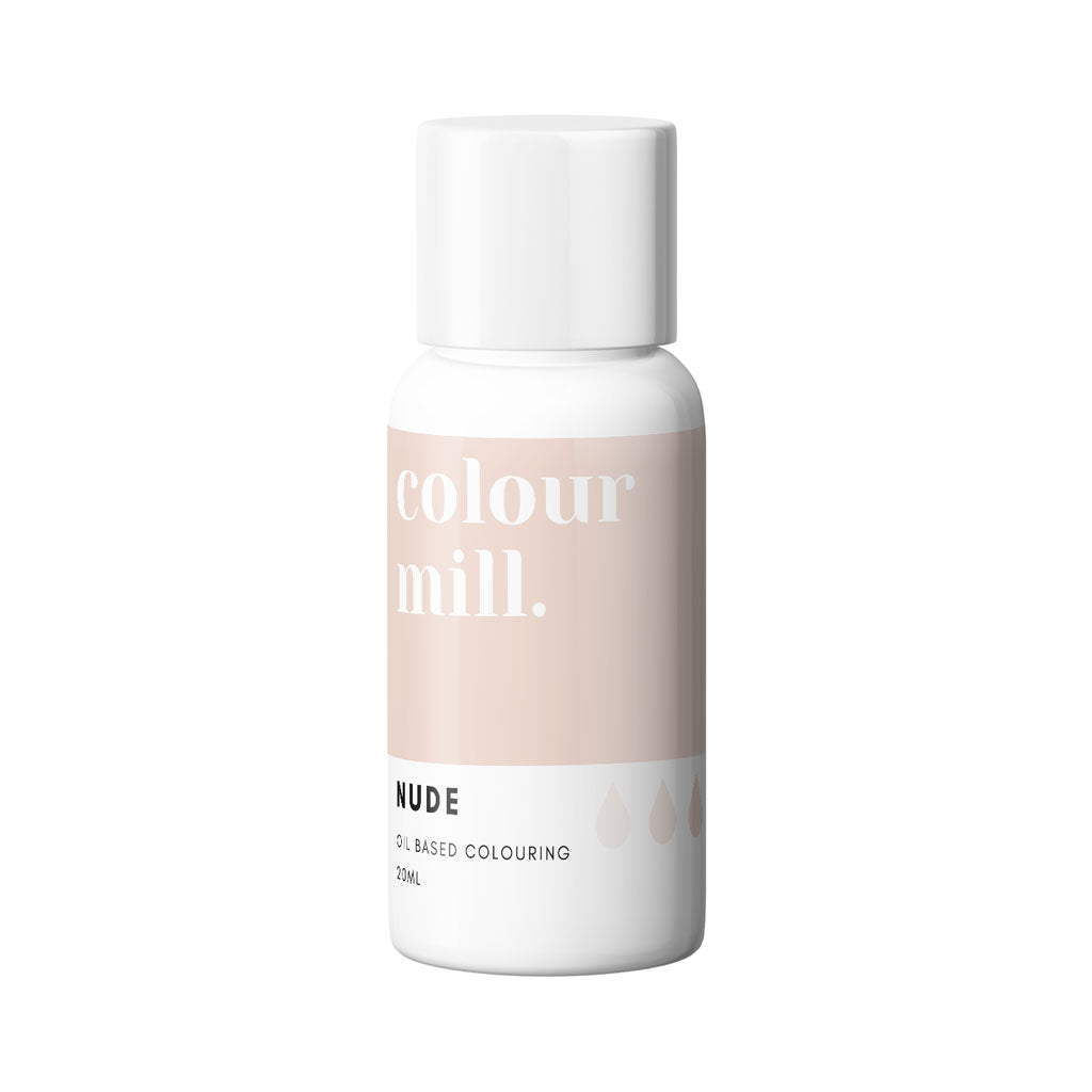 colour mill nude oil based food colour in easy to use 20ml bottle