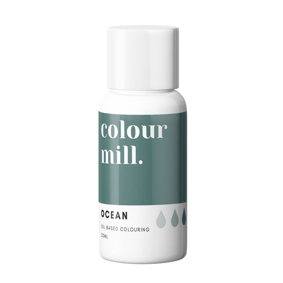 Colour Mill Ocean Oil Based Food Colouring in small 20ml squeeze bottle