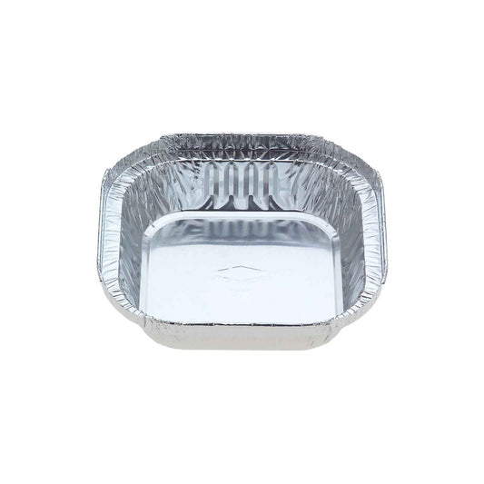 Foil 7113 Small Square Shallow Foil Tray 127x127x27mm 305ml 1000/Ctn