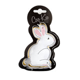 stainless steel bunny rabbit cookie cutter on Hangsell packaging