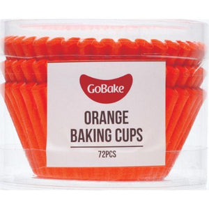 GoBake Orange Muffin Baking Cups 50x35mm Size 72/Pack