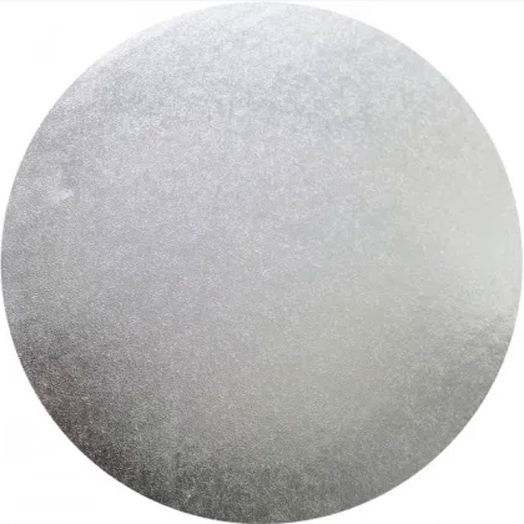 Cake Board Round Silver 12 Inch | 6mm Thick Masonite
