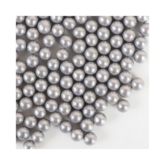GoBake Sugar Pearls 7mm Pearl Silver 80g