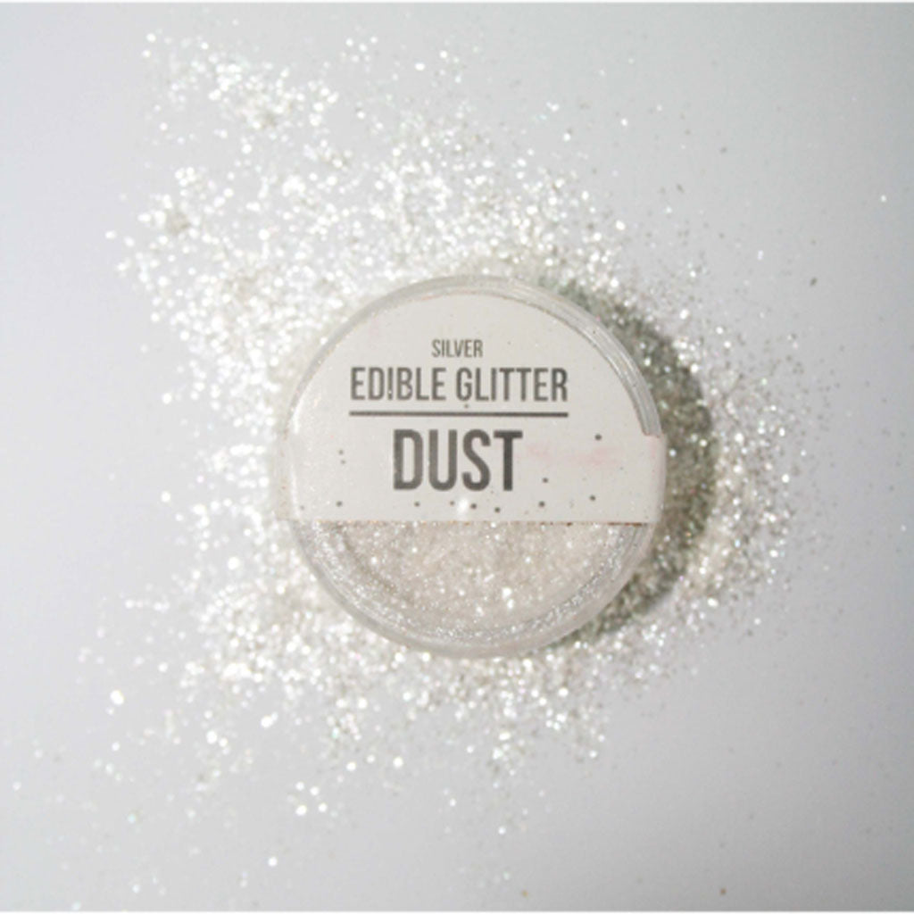 GoBake Edible Glitter Dust Silver 2g