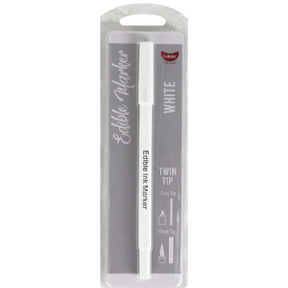 GoBake Edible Marker Twin Tip White