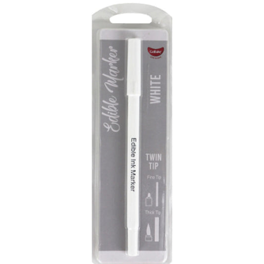 GoBake Edible Marker Twin Tip White