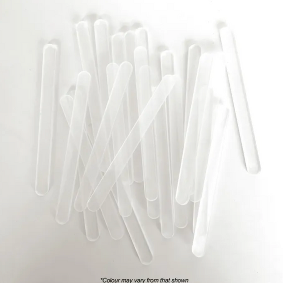 Cake Craft Clear Acrylic Popsicle Sticks 24/Pack