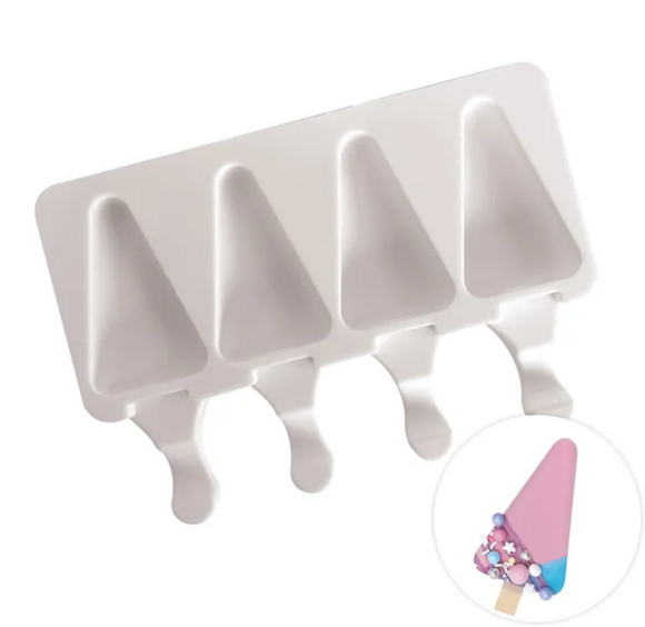 Cake Craft Triangle Ice Cream Popsicle Silicone Mould