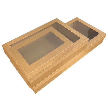 Grazing Box Kraft Medium with Window (364x255x80mm)
