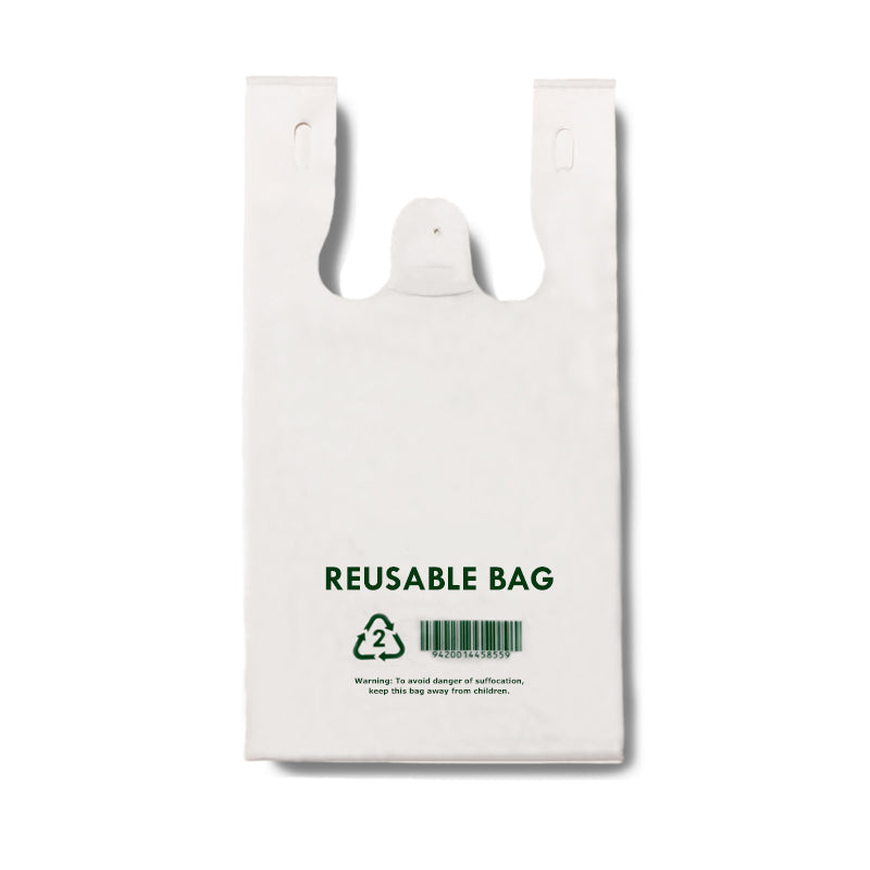 Reusable Singlet Handle Bags 70mu Large 50/Pack – Lloyd Holt Packaging