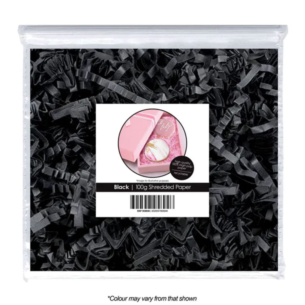Shredded Paper Black 100g