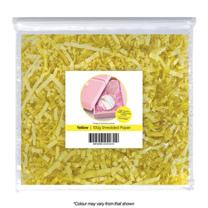 yellow shredded paper in packet 100g