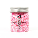Sprinks Pink Bubble & Bounce Sprinkle Mix in easy to use jar with screw top lid
