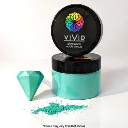 Vivid Edible Metallic Dust Aquamarine 50g