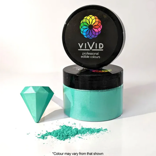 Vivid Edible Metallic Dust Aquamarine 50g