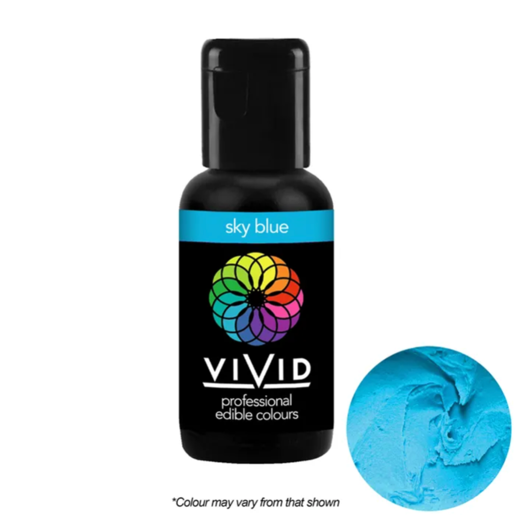 Vivid Sky Blue Gel Food Colour 21g