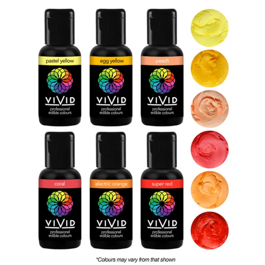 Vivid Sunset 6 Pack Gel Colours 6 x 21g | BB 10/23