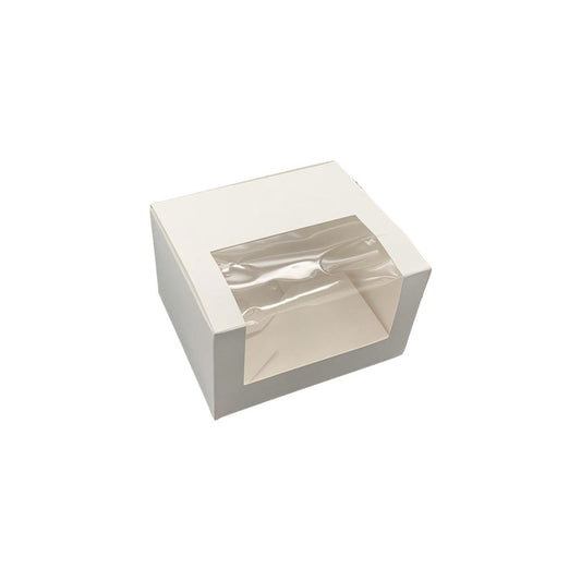 white window loaf cake box 5 inch long